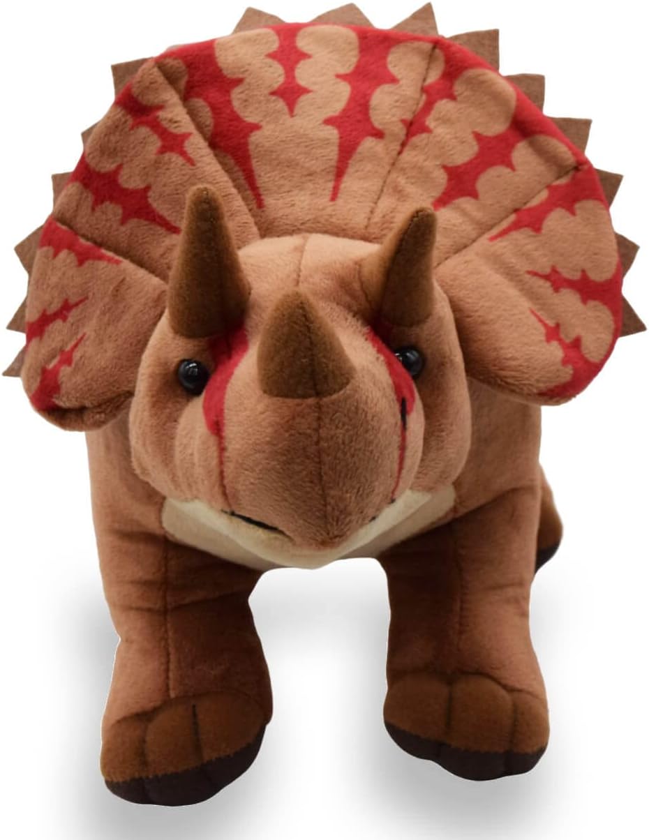 Peluche Triceratops Adventure Planet 7'' - Nuovo Con Etichetta, Dinosauro Posa