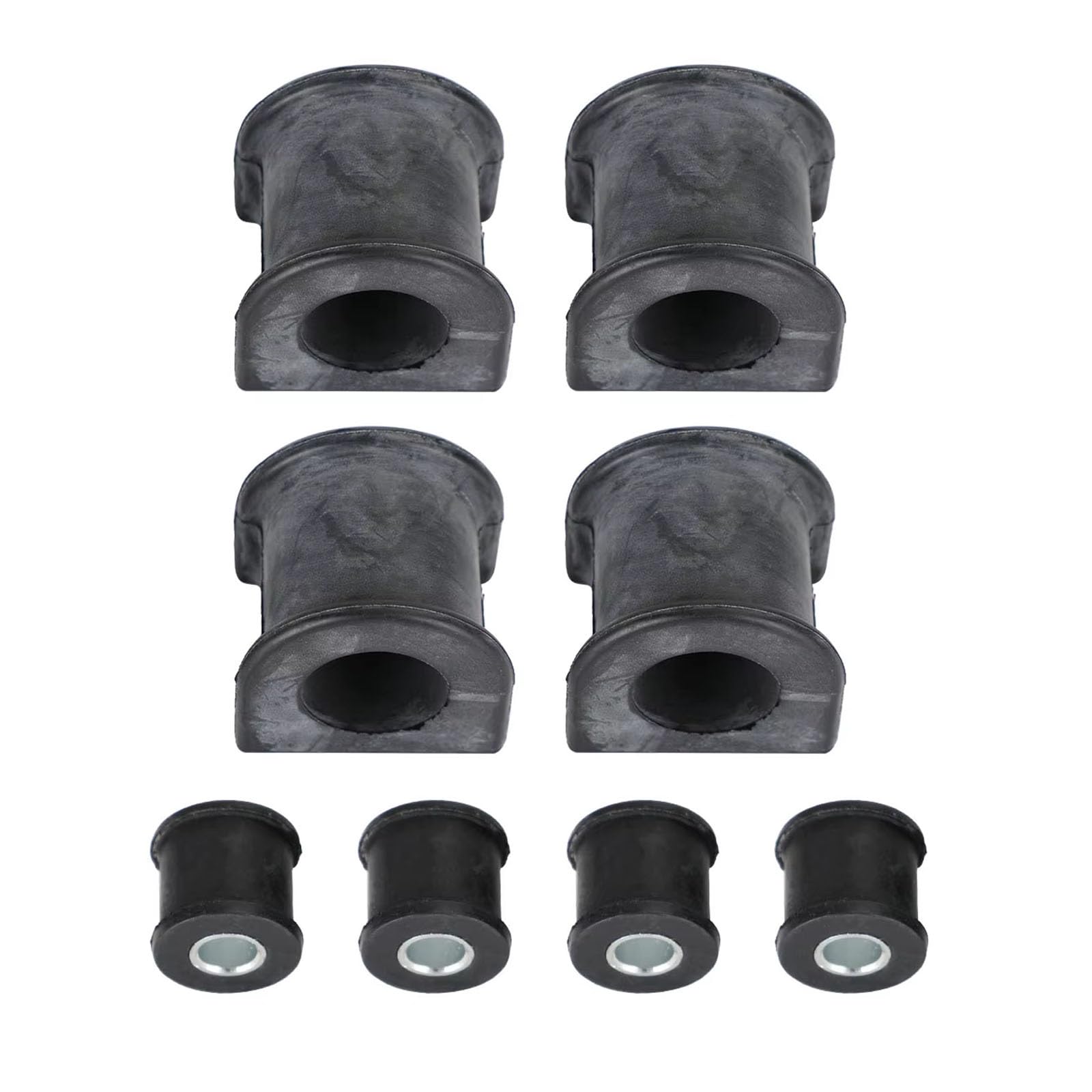 Compatible Con Land Para Cruiser 80 Series 1993-1997 8 Piezas Kit Buje Soporte Barra Estabilizadora Delantera Trasera C210-A008-BLK