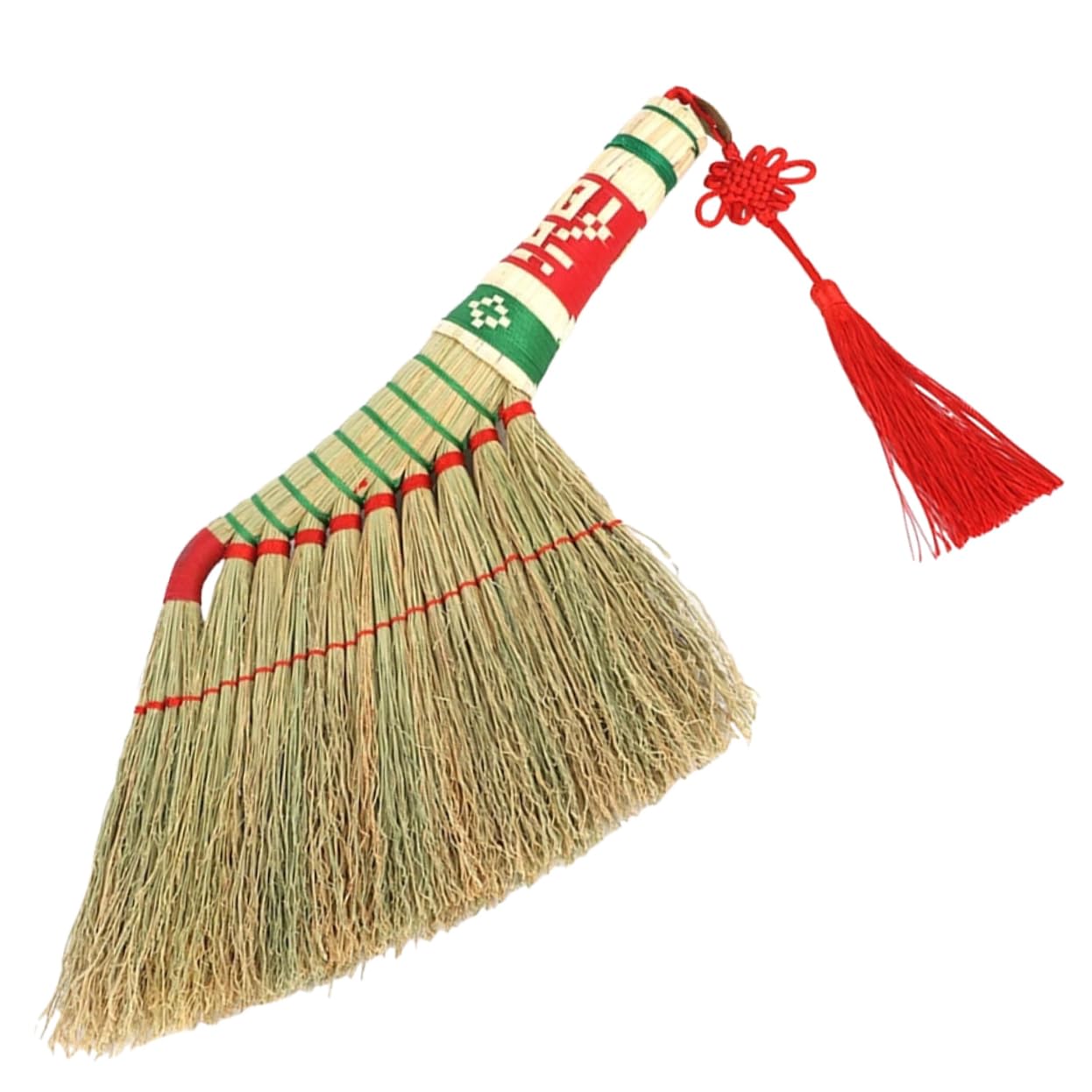 Healeved 2pièces Broom Woven Style Chinois pour Nettoyage De Maison Balai à pour Bureau Et Voiture Outil Pratique De Dépoussiérage Et Entretien Domestique