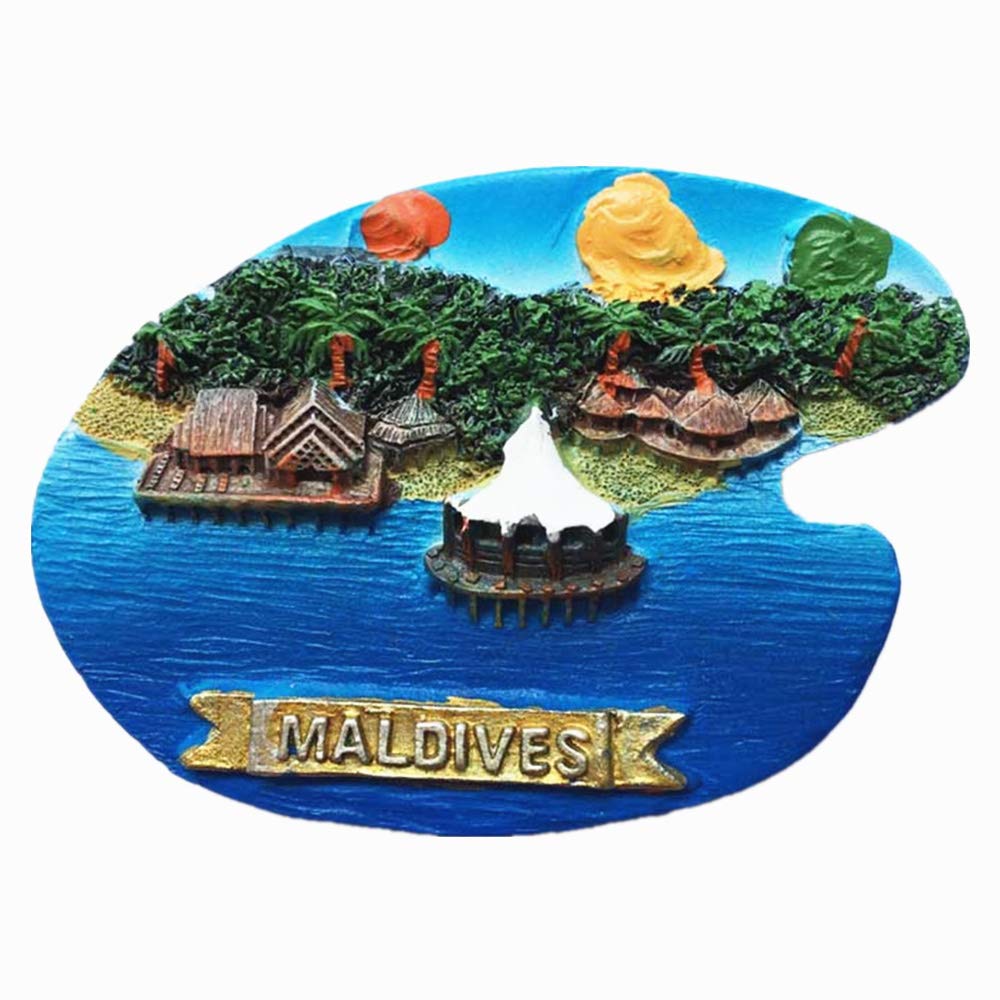 Magnete Frigorifero 3D A Forma Di Impronta – Souvenir Maldive, Decorazione Casa In Resina, Regalo Da Viaggio Originale - 3