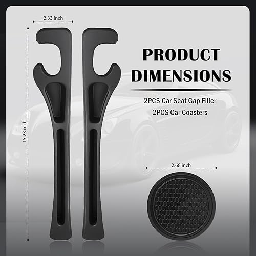 Miniatura 2 de Organizador 2 en 1 para asiento de automóvil y posavasos para portavasos de automóvil, tapón de asiento de auto con ranura de almacenamiento,