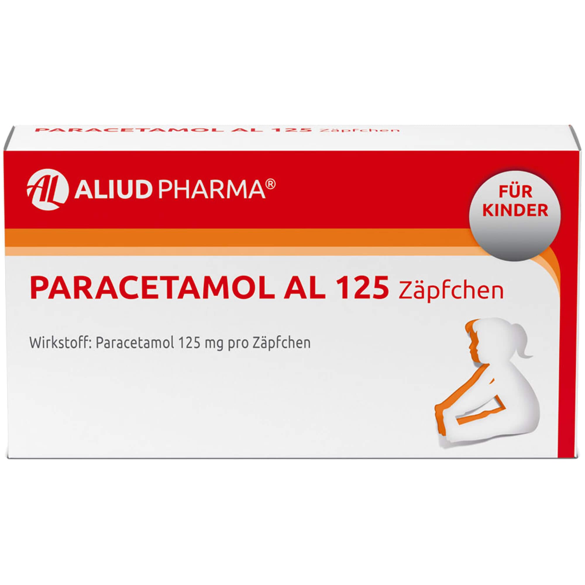 Paracetamol AL 125 Zäpfchen – 10 St., rektale Anwendung
