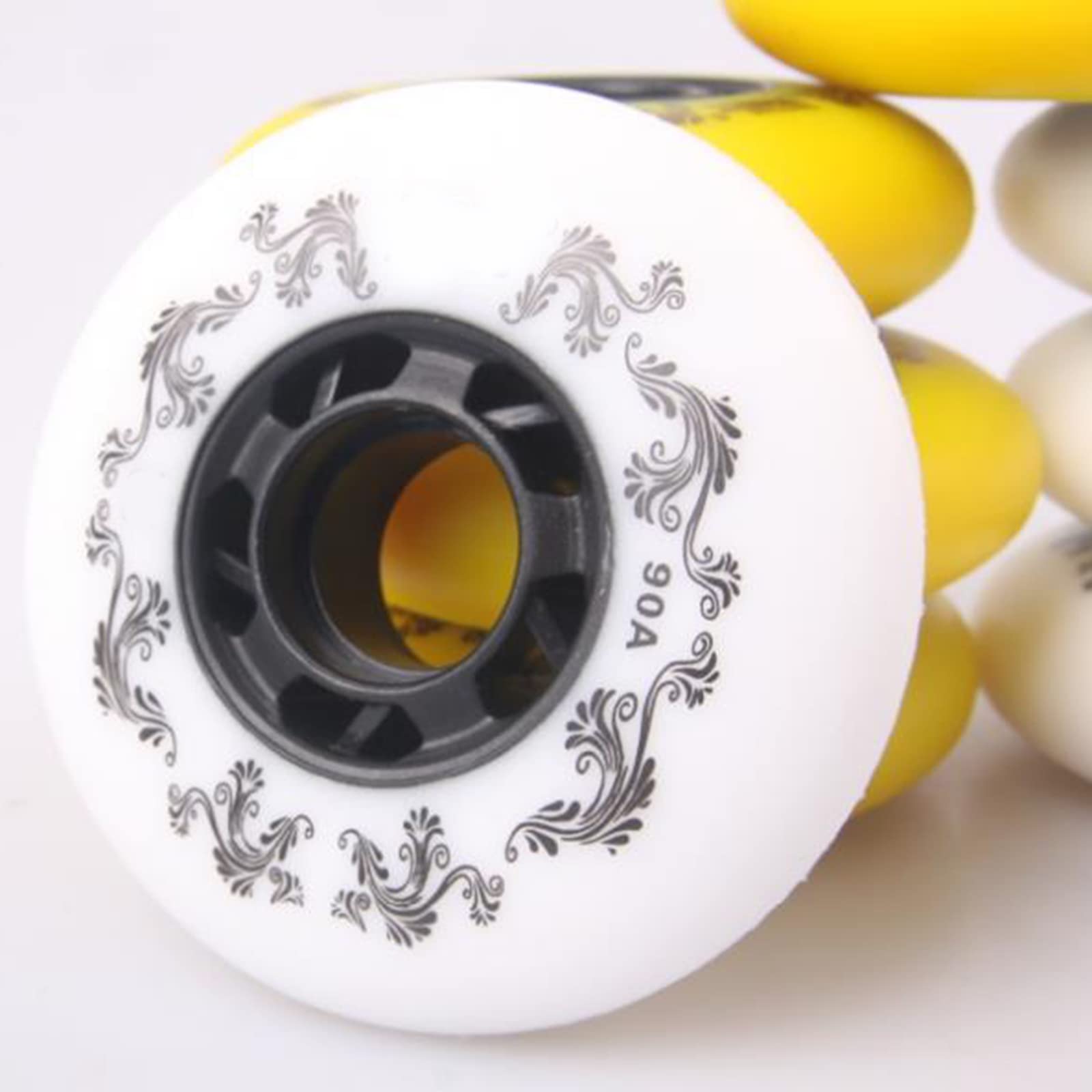 Generico Rotelle per Pattini in Linea Esterno Interno Confezione da 8 Ruote di Ricambio Premium Ruote di Ricambio per Skate in Linea Pattinaggio Resistenti all'Usura da 72 mm, 76 mm E 80 mm