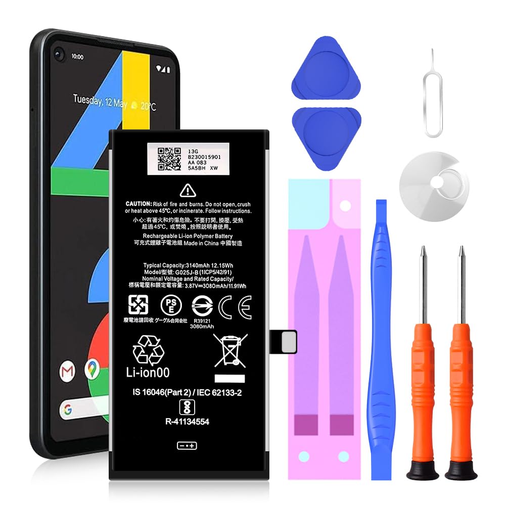 Google Pixel 4a 本体【Android15】 新品バッテリ＆おまけ 電源が落ちてしまうGoogle Pixel4A 4Gモデルの電池交換依頼を頂きまし