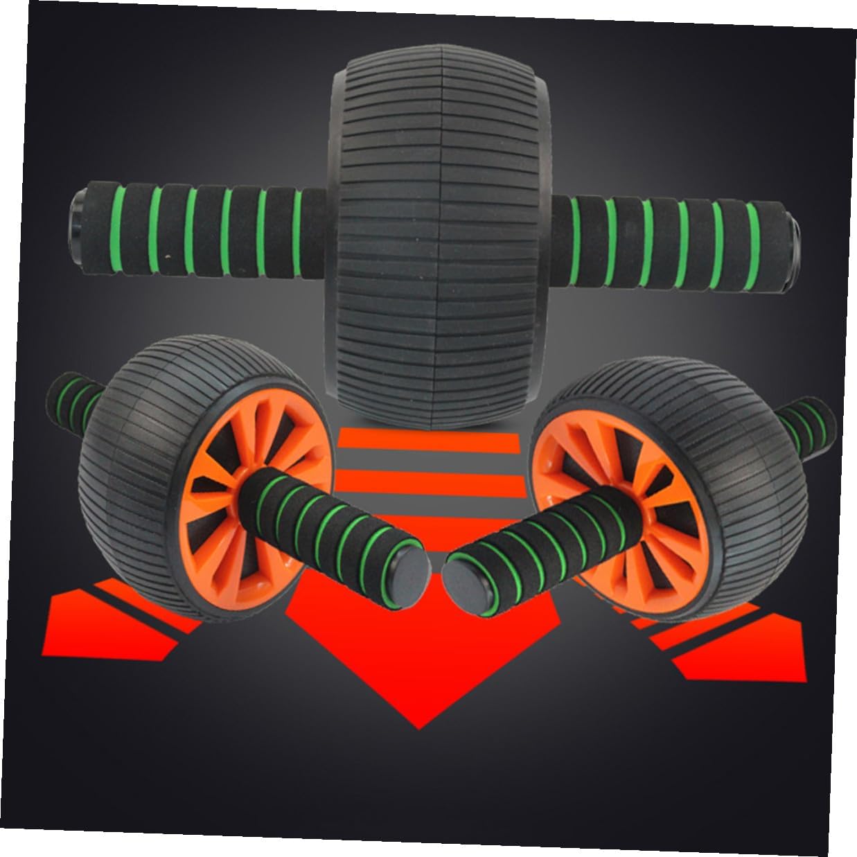 Abdominal Exercise Roller Non-skid Core Training Ab Wheel Silent Fitness Device for Home Gym Workout