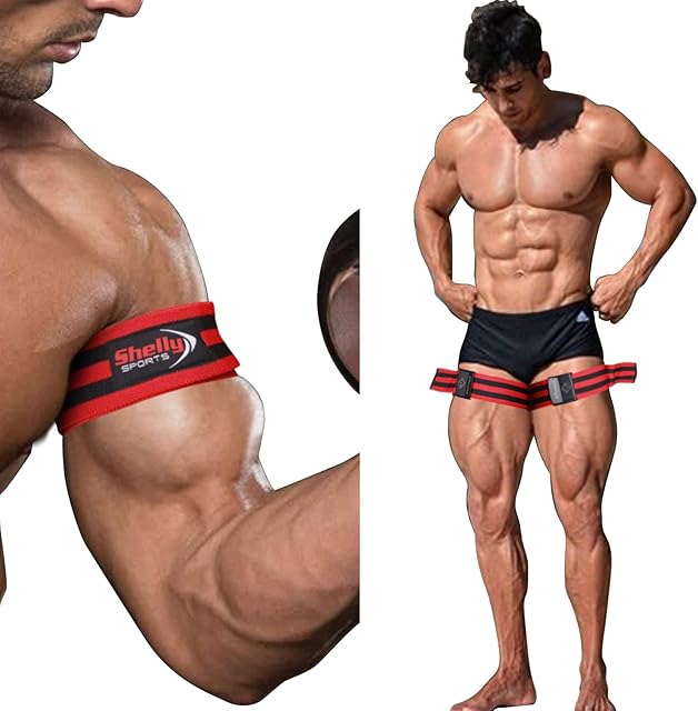 Shelly Blood Flow Restriction Bands Occlusion Bands Flexible for Arms and Legs Get Lean Muscles and Achieve Fast Growth Without Heavy Weights Bodybuilding Blood Resistance Bands