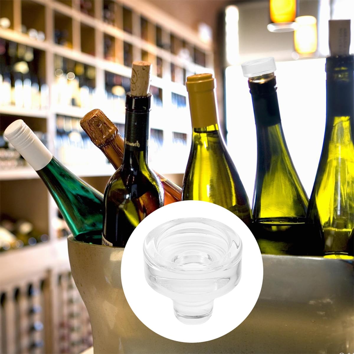 BESPORTBLE 12pezzi Tappi in Vetro per Bottiglie di Vino Design T Ermetico Riutilizzabile Confezione da Adatto per Uso Domestico e Commerciale