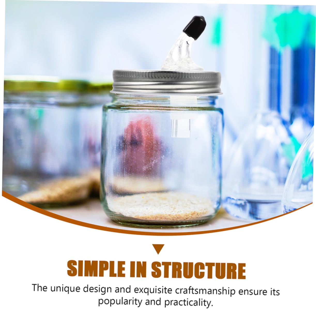 OFFSCH 4-pack Jar Pour Spout Reusable Metal Oil Wine Bottle Spout Easy to Use Bar Accessory Nozzle Lid for Fresh Storage