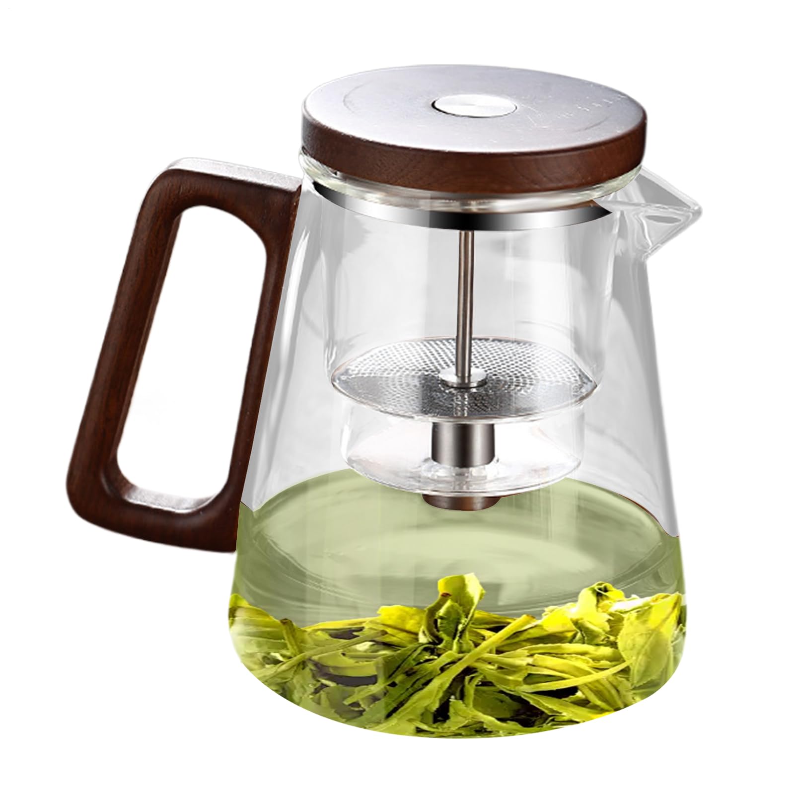 Infuseur à thé doté d'une poignée anti-brûlure en verre haute performance