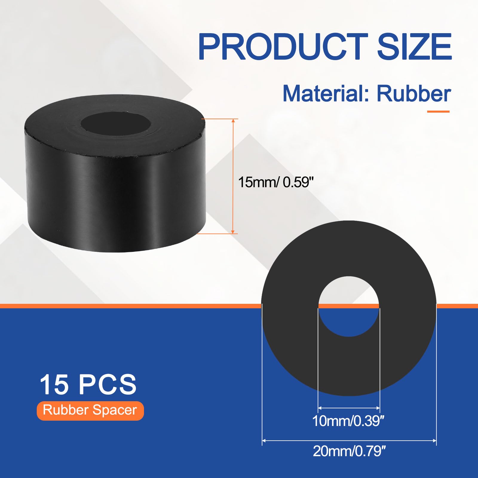 YELARXI Multi Purpose Rubber Spacer - Image 2