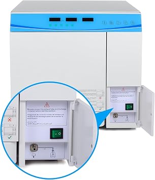 Digital Tabletop Steam Sterilizer, 18L/23L Class N Semi Autoclave Lab Equipment with Drying Function, Ideal for Laboratory Use