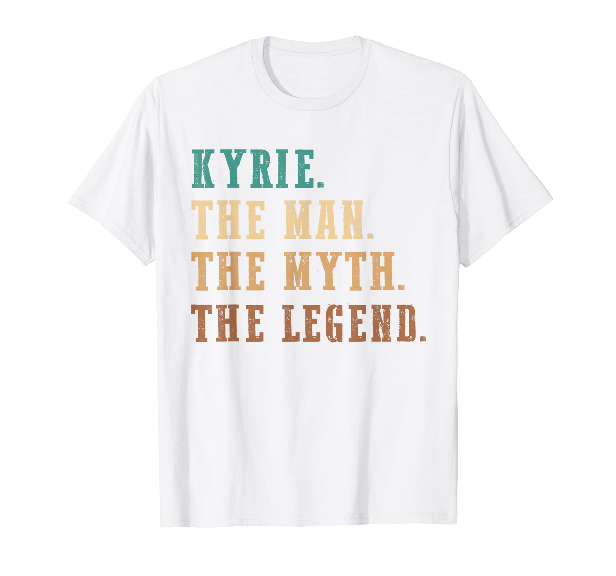 Personalized Kyrie CollectionKyrie The Man The Myth The Legend Funny Personalized Kyrie T-Shirt