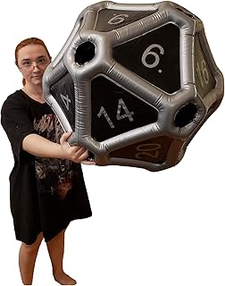 Large D20 Dice Inflatable Extra Large Giant Gaming DND Tabletop RPG Roleplaying Dungeons and Dragons