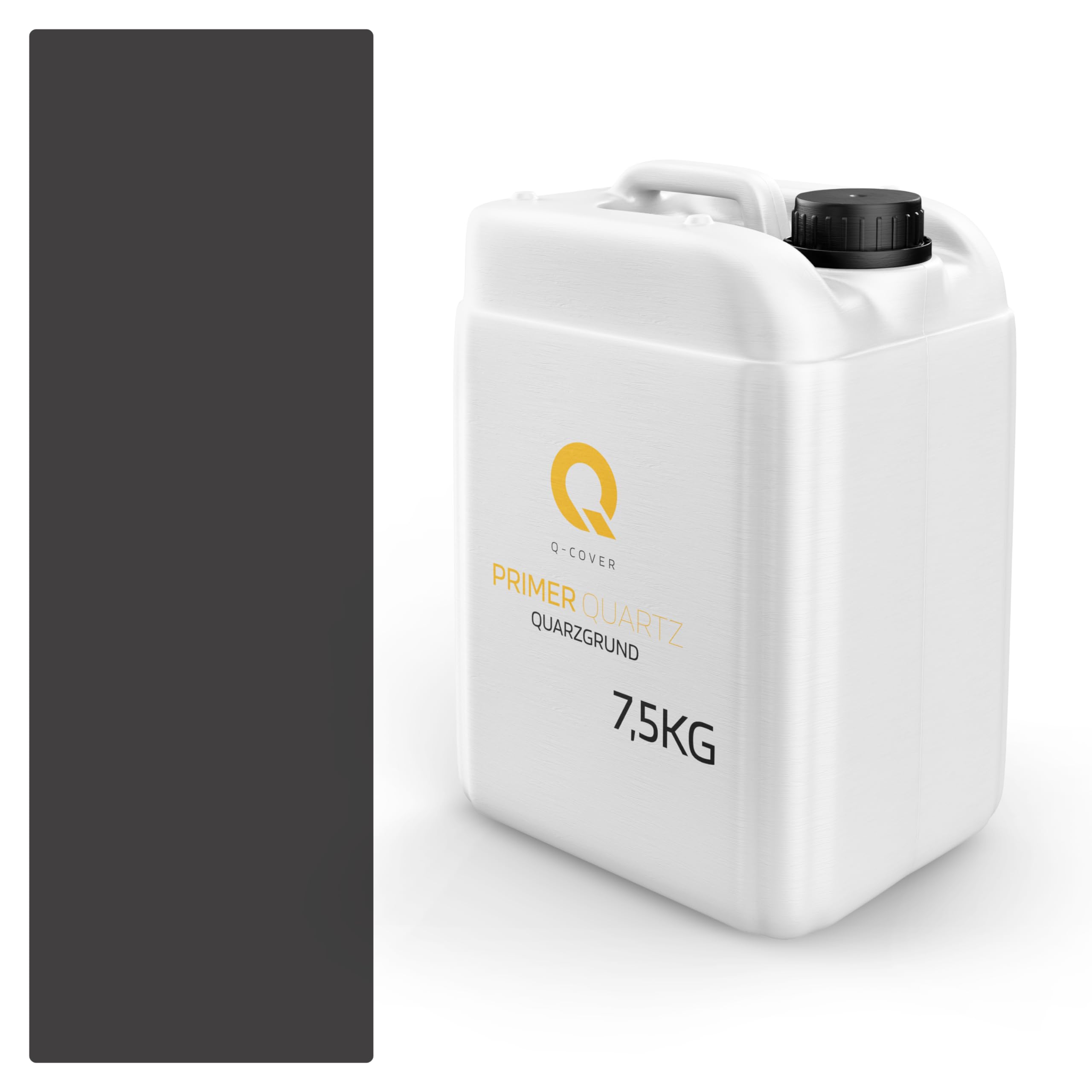 Quarzgrund für buntsteinputz 7.5 kg Schwarz M52 acrylatdispersion grundiermittel innen & außen für wände und decken haftgrund grundiermittel grundierung putzgrund ca. 0,3-0,4 kg/m9