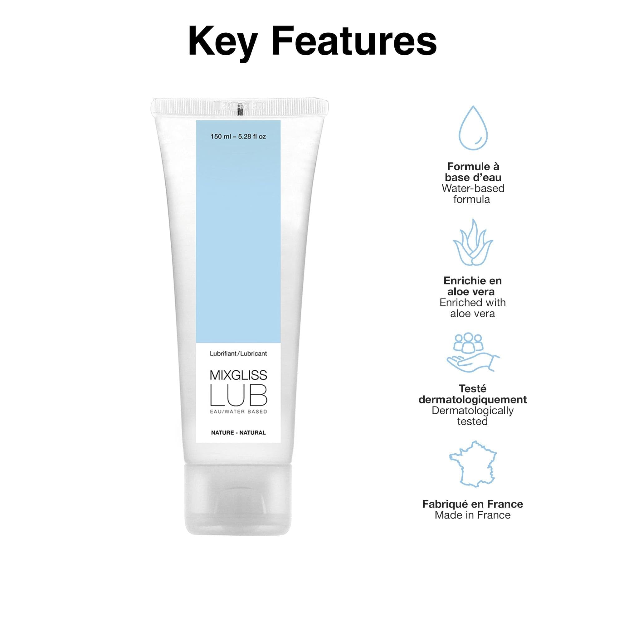 Love to Love Mixgliss Wasserbasiertes Gleitgel  Wasserbasiertes  Intimgleitgel mit Aloe Vera | 92% Natrlich | Sexuelles Gleitgel fr Paare  | Parfmfrei | Vegan | Frankreich : Amazon.de: Drogerie & Krperpflege