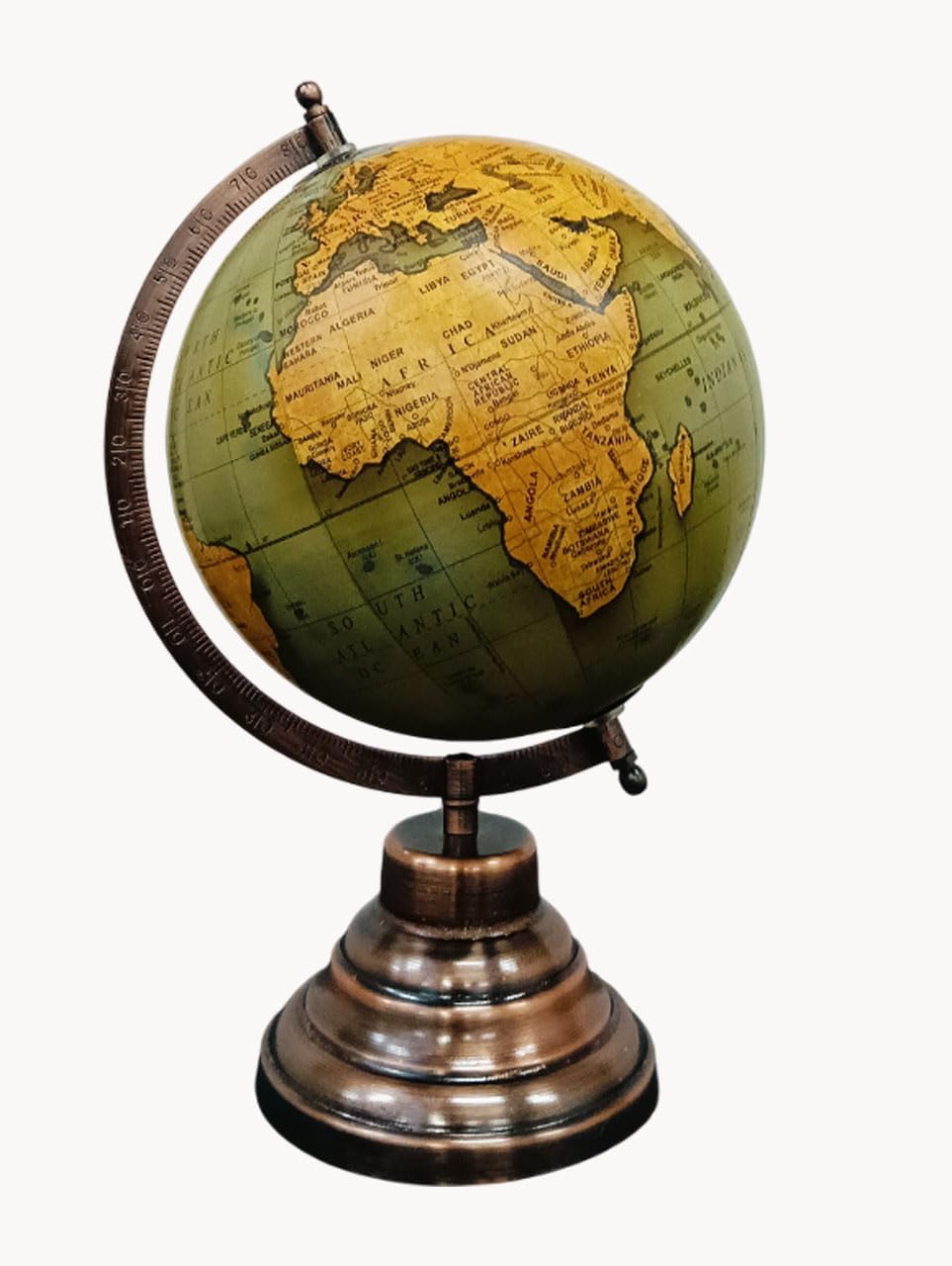 Cosmic Globe Exports Rotating World Globe 8 Inch with Metal Arc and Stand for Home Décor, Office Decor and Decorations items,Study Table decor Items, Birthday, Party Gifts and Anniversary.