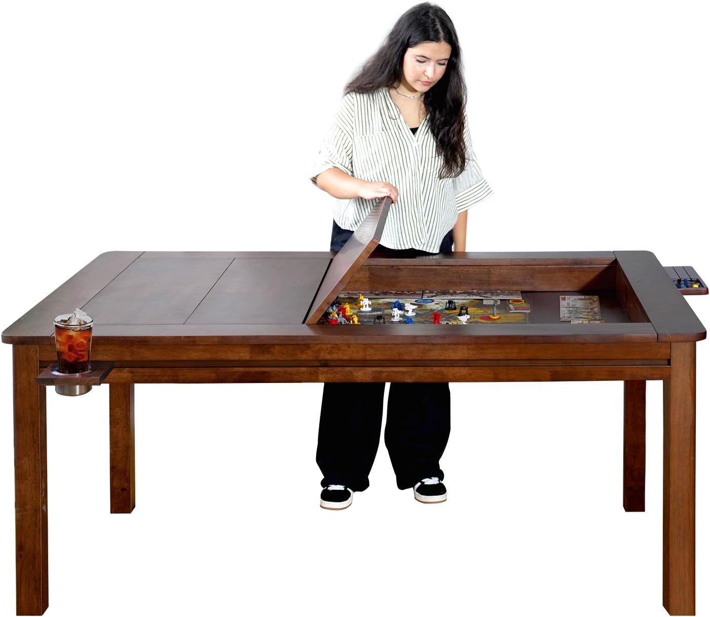 Amazon.com: NINJAWELL Board Game Table with Removable Table Top, Seats ...