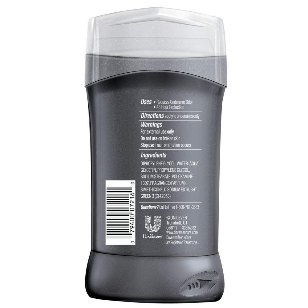 Dove Men + Care Deodorant Stick, Clean Comfort 3 oz (Pack of 5)