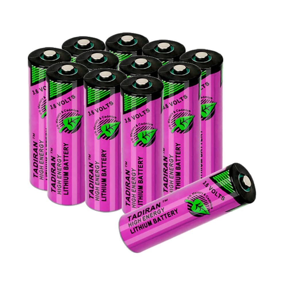 XIAOXX (12 Pack) 3.6V TL-5903 AA Lithium Battery SL-360 PLC 6ES7971-0BA00 for Siemens S7-400 PLC Machine for 2.4Ah Tadiran TL-5903 (ER14505)