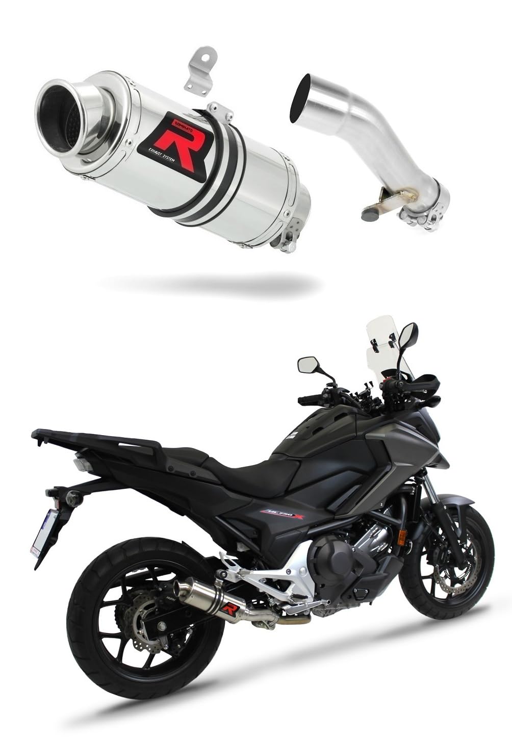 DOMINATOR Terminale Di Scarico Marmitta Per Kawasaki Z750 (2004-2006) – Silenziatore Sportivo In Acciaio Inox, Con DB Killer, 5 Anni Garanzia