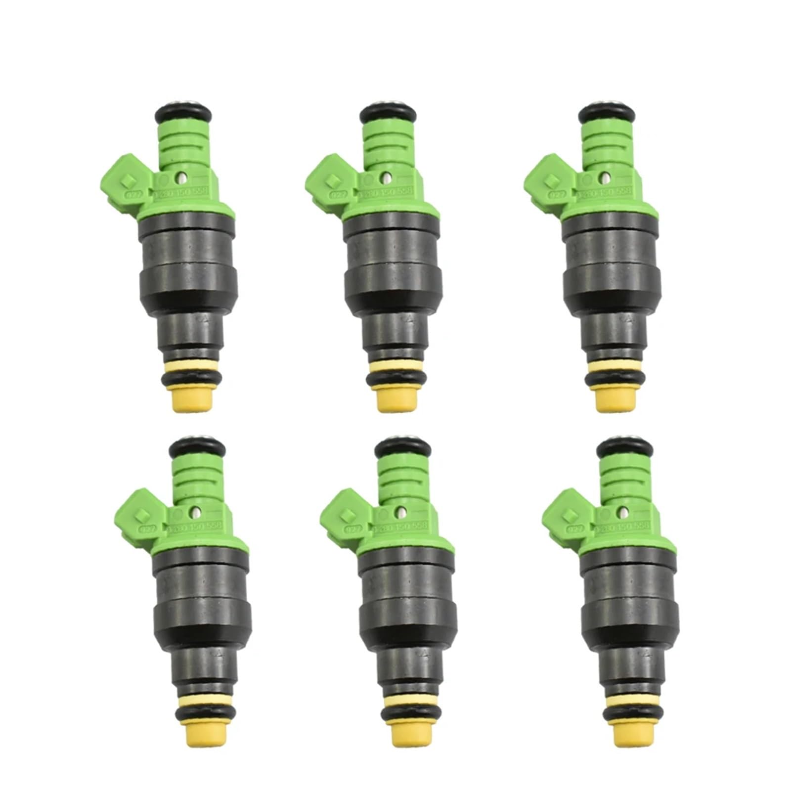 conector de manguera Lote de 6 inyectores combustible universales EV1 alto rendimiento 440 cc, 0280150558, compatibles con Audi