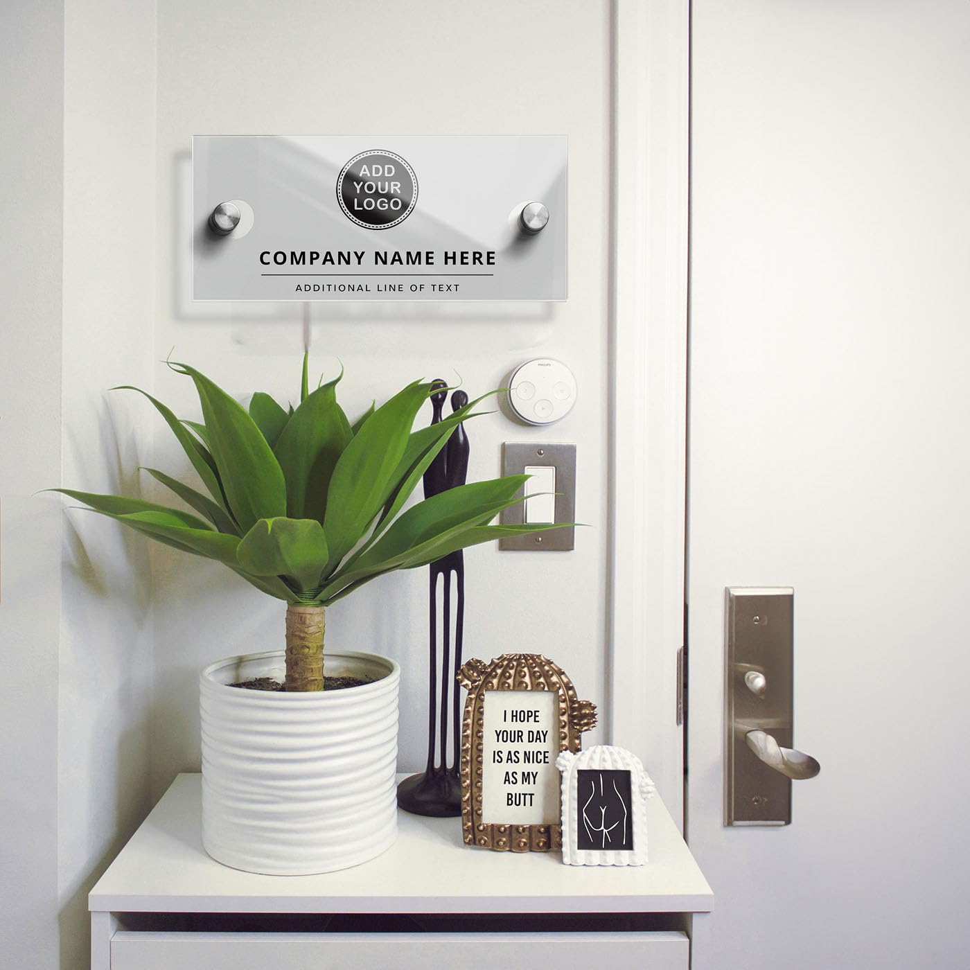Targa Metallo Decorativa 'Therapy Session In Progress' - Dimensioni 40