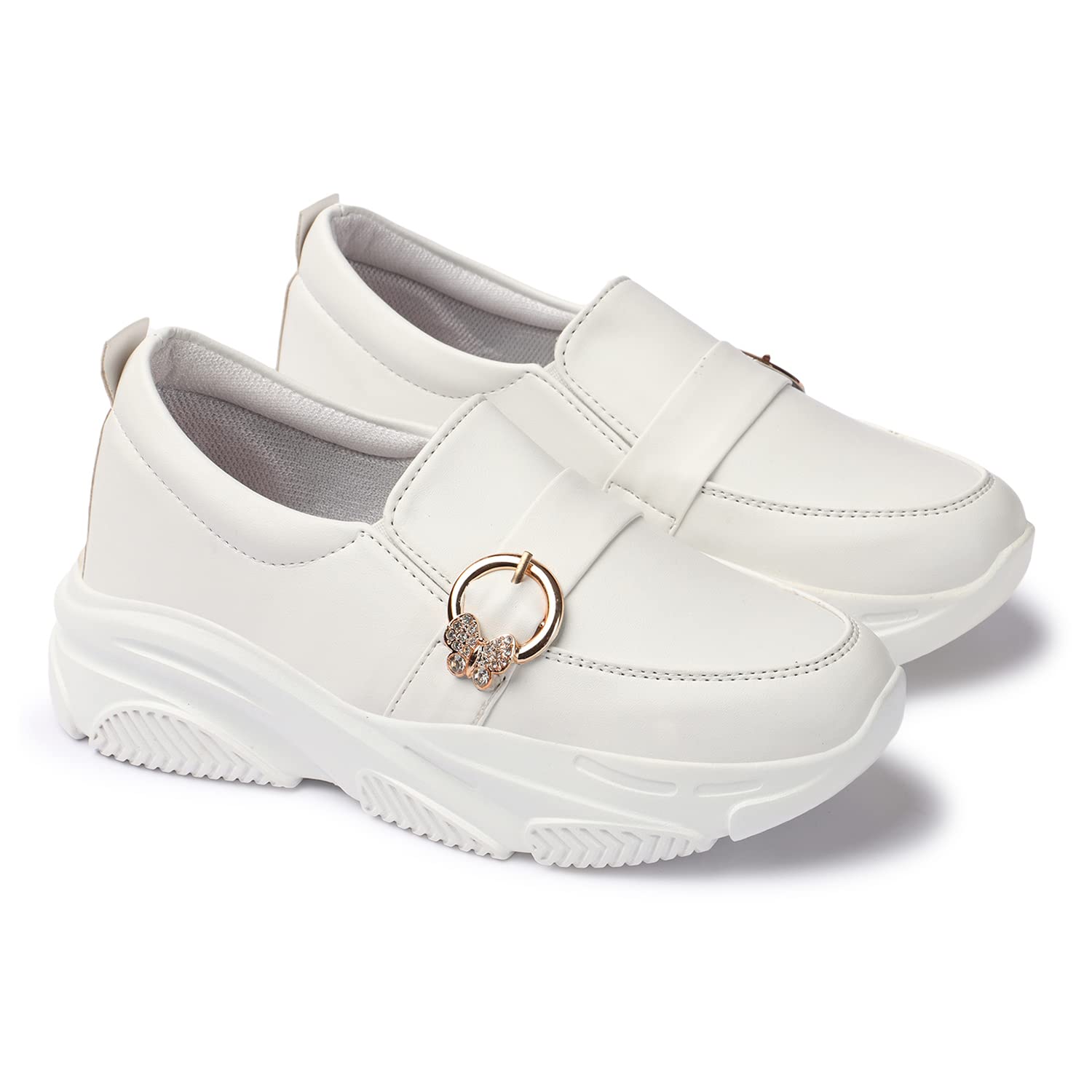 See full amazon price history chart for HimQuen Womens Solid Shoes Without Lace Footweare (White Size 39, UK6) HimQuen Womens Solid Shoes Without Lace Footweare (White Size 39, UK6) (B0C4FGW19J) Amazon Price History, Amazon Price Tracker