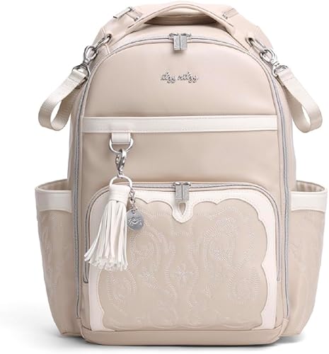 Miniatura 18 de Itzy Ritzy Mochila para pañales – Mochila para pañales Boss Plus de gran capacidad con 19 bolsillos, cambiador, clips para cochecito y correas Teddy