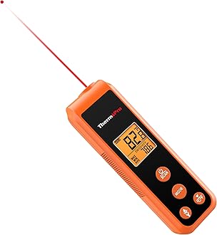 ThermoPro TP410 IR Pocket Infrared Thermometer Non-Contact Laser Thermometer for Cooking, Temp Gun with Range -58ââ€žâ€°~1022ââ€žâ€° for Pizza Oven Accessories, Griddle, Grill, HVAC, Engine