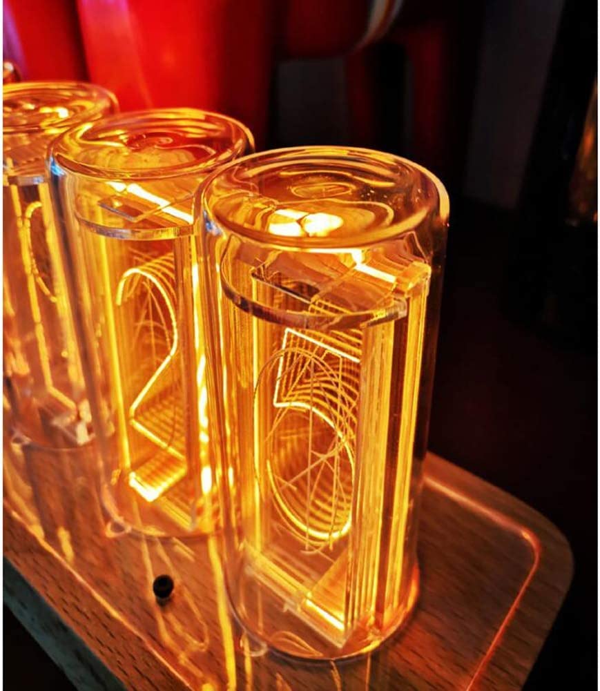 Amazon.co.jp: ニキシー管 時計 真空管 時計，創造的なデジタル時計