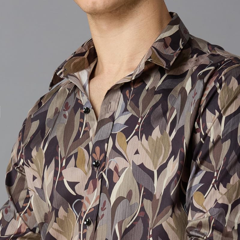 Image of MARK & ALBERT Men's Slim Fit Cotton Formal Shirt