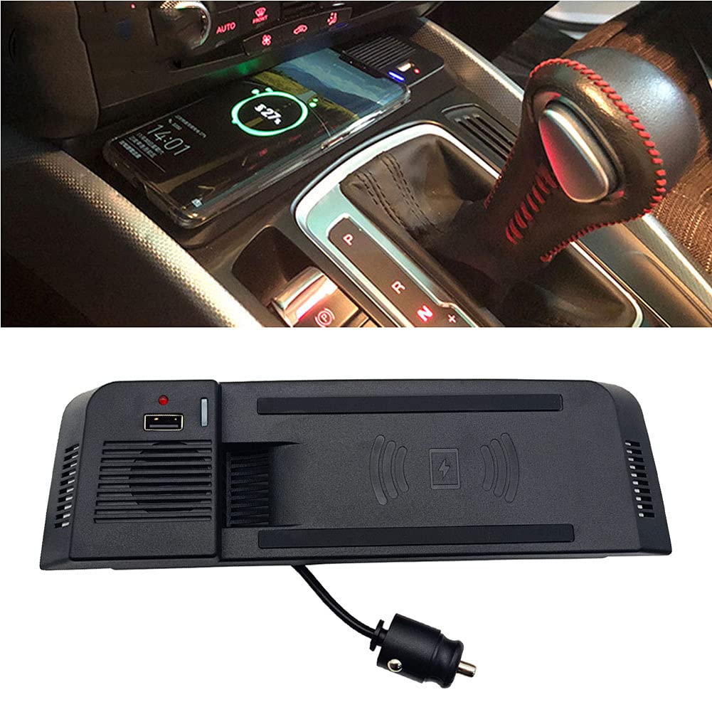 Almohadilla De Cargador De Coche InaláMbrico Para Au-di A4 B8 B9 A5 S5 RS5 2012-2014, USB Panel De Accesorios De Consola Central TeléFono InaláMbrico RáPida Smart carga InduccióN Pad