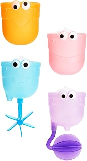 Munchkin Falls Bath Toy - Suction Cup Waterfall Cups for Babies & Toddlers, Motor Skills Development