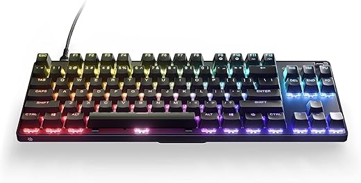 SteelSeries New Apex 9 TKL – HotSwap Optical Mini Keyboard – TKL Esports Design – Optical Switches – RGB Customization – Aluminum Alloy Frame –…