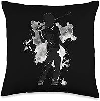 Vista 1 de Golf Afros Black Pride Golfing Gifts Golfista Afro Man Player African American Golfing Men Throw Pillow, 16 x 16, multicolor