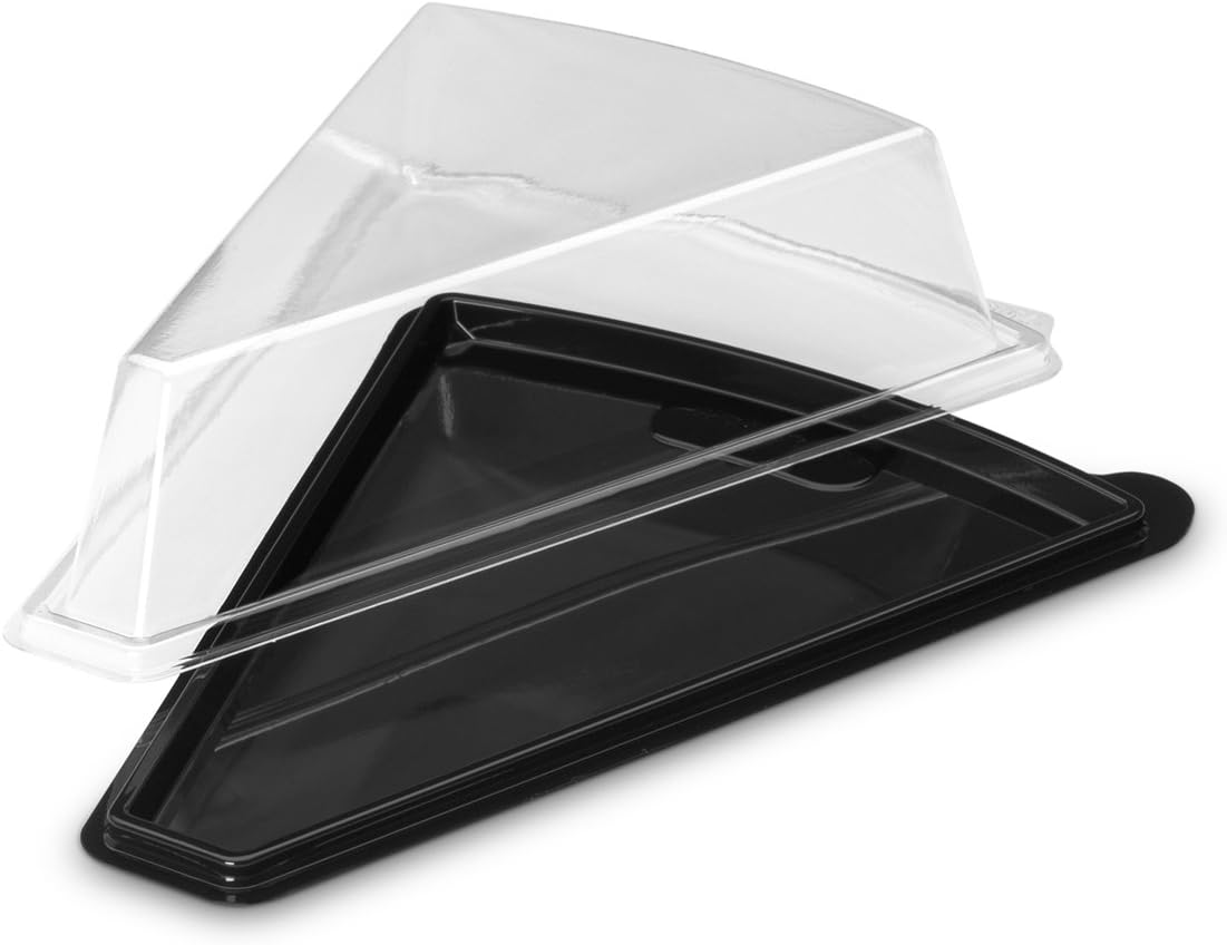 GUILLIN - TAKIPACK CARPP151N Pack of 30 Triangular pie slices packaging anti-condensation Lids, Polysterene, Black, 16,1 x 12,5 x 3,7 cm