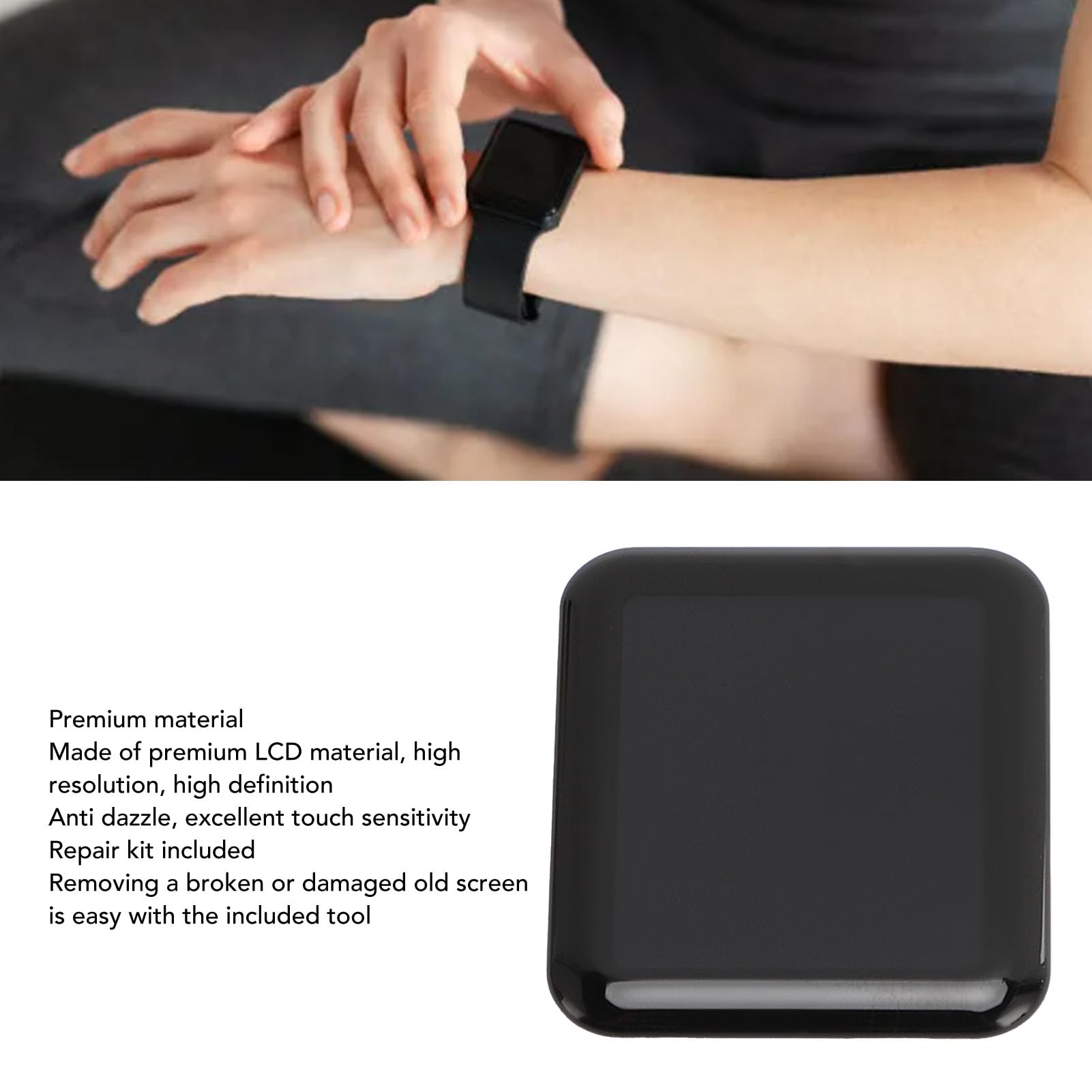 Aramox Wymiana Ekranu LCD dla Apple Watch Series 2 (42mm)
