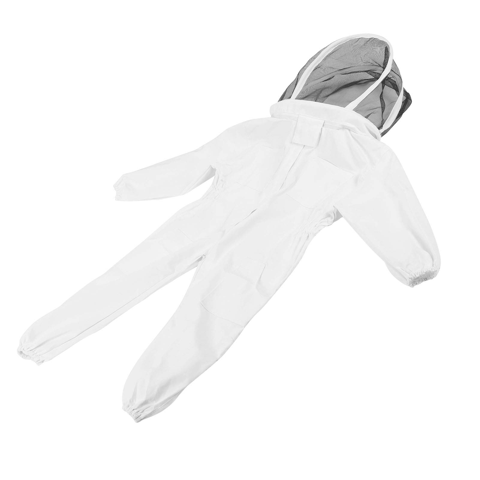 Beekeeper, Children Bee Suit Comfortable Foldable Double Zipper with Zipper Design for Being Bitten for Children(White, M)