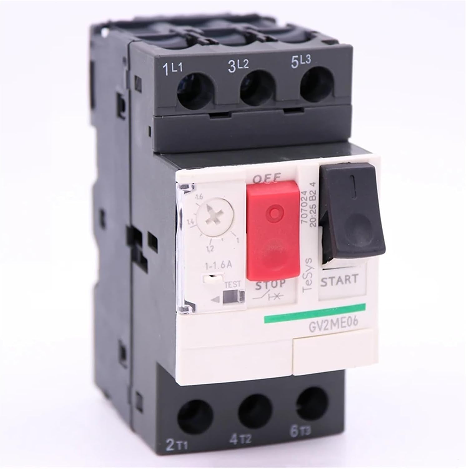 GV2ME06 3P 1-1.6A Thermal Magnetic Screw Clamp Terminal Motor Circuit Breaker