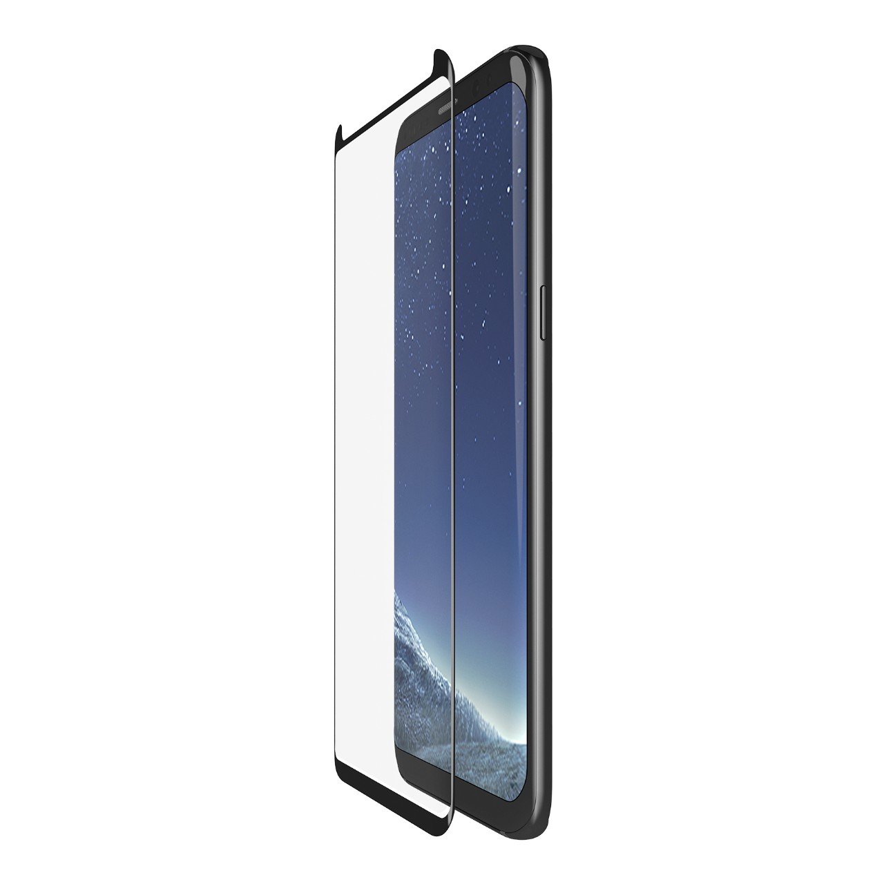 Belkin ScreenForce - Protector de Pantalla Edge to Edge Ultraglass para Samsung Galaxy S8 (Cobertura de Borde a Borde, Cristal Templado) Color Negro
