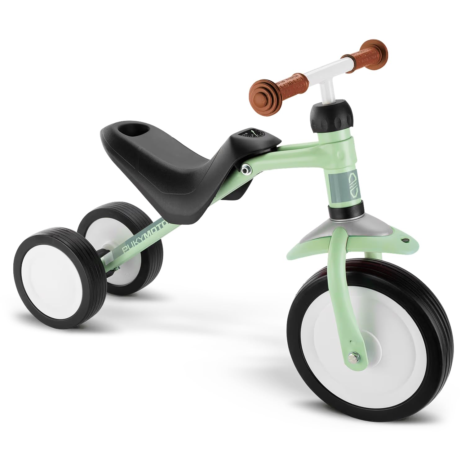 PUKY PUKYMOTO Laufrad Pastell Green | Dreirad & Kinder Fahrrad für Jungen und Mädchen ab 1,5 Jahren | Mitwachsend | Ideal als erstes Balance-Fahrzeug | Brücke zwischen Rutschfahrzeug und erstem Rad