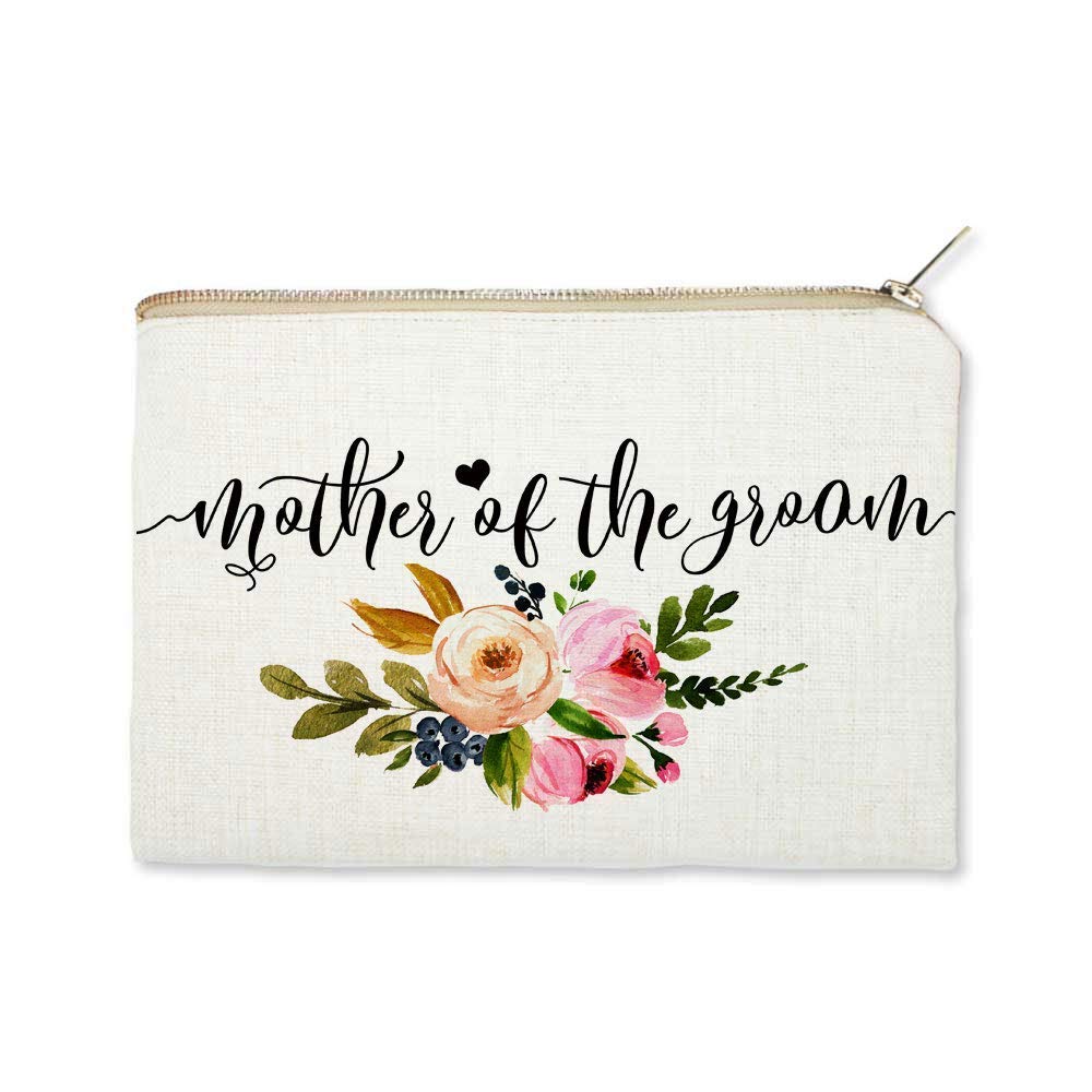 Mother of the Groom Cosmetic Bag, Mother of the Groom, Wedding Party Gift, Bridal Gift, Mother Gift, Groom's Mother, Makeup Bag, Wedding Makeup Bag, Bag