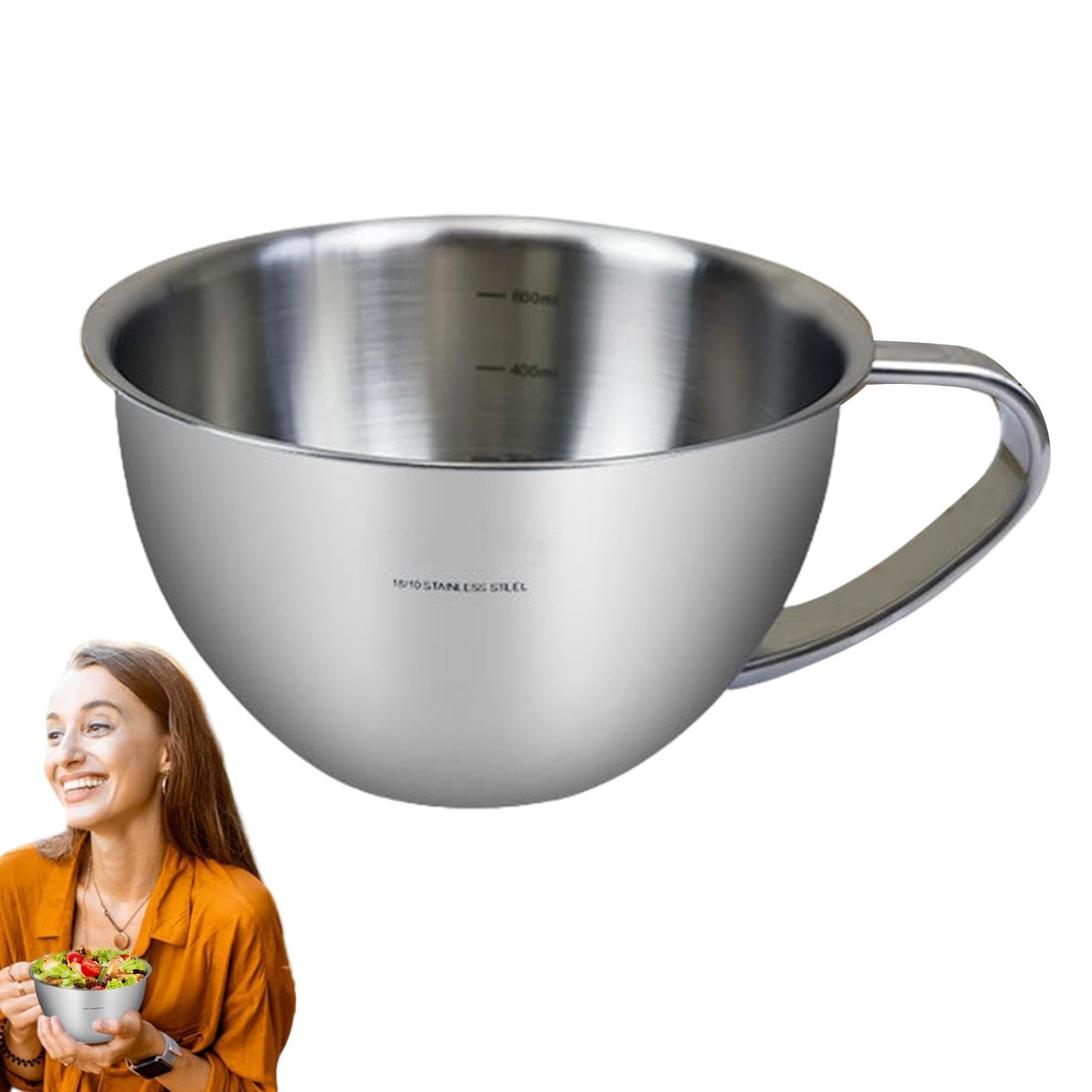 Pichet en métal et tasses à mesurer en acier inoxydable au fini miroir durable