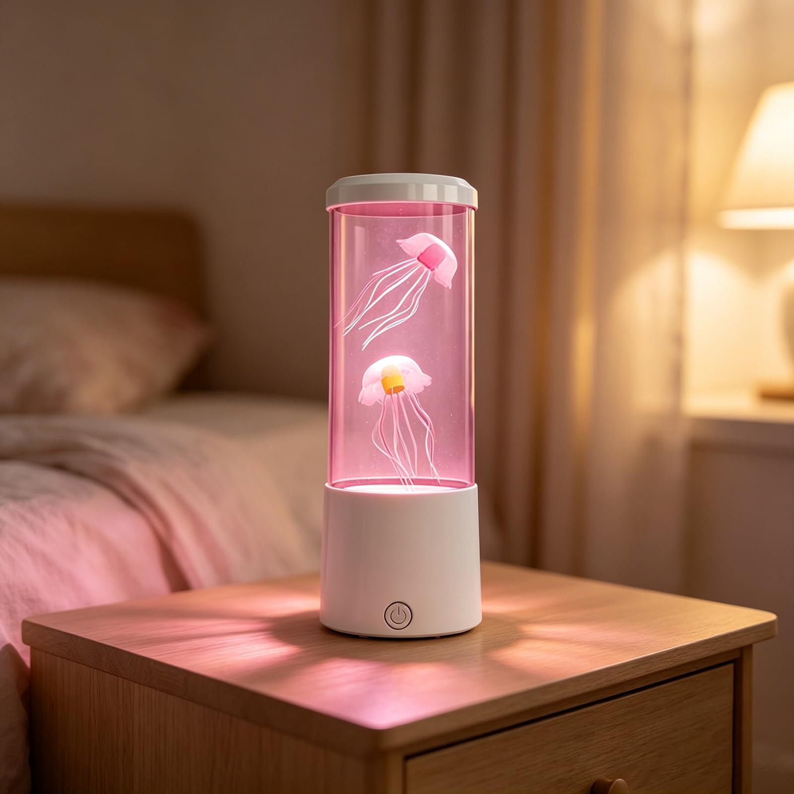 shulovehua Jellyfish Lamp 7 Colors Changing LED Simulation Aquarium Night Light Ultra Quiet Pump USB Powered Acrylic Mood Desk Lamp for Kids Bedroom Office Home Decor Birthday Gift for Ocean Lovers â image 1