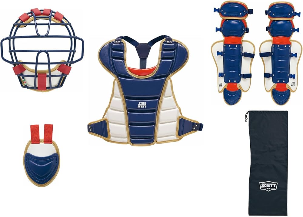 ゼット 少年軟式用キャッチャー防具4点セット 袋付 BL7330A-1564 Amazon | ゼット(ZETT) 少年軟式用カラーキャッチャー防具4点