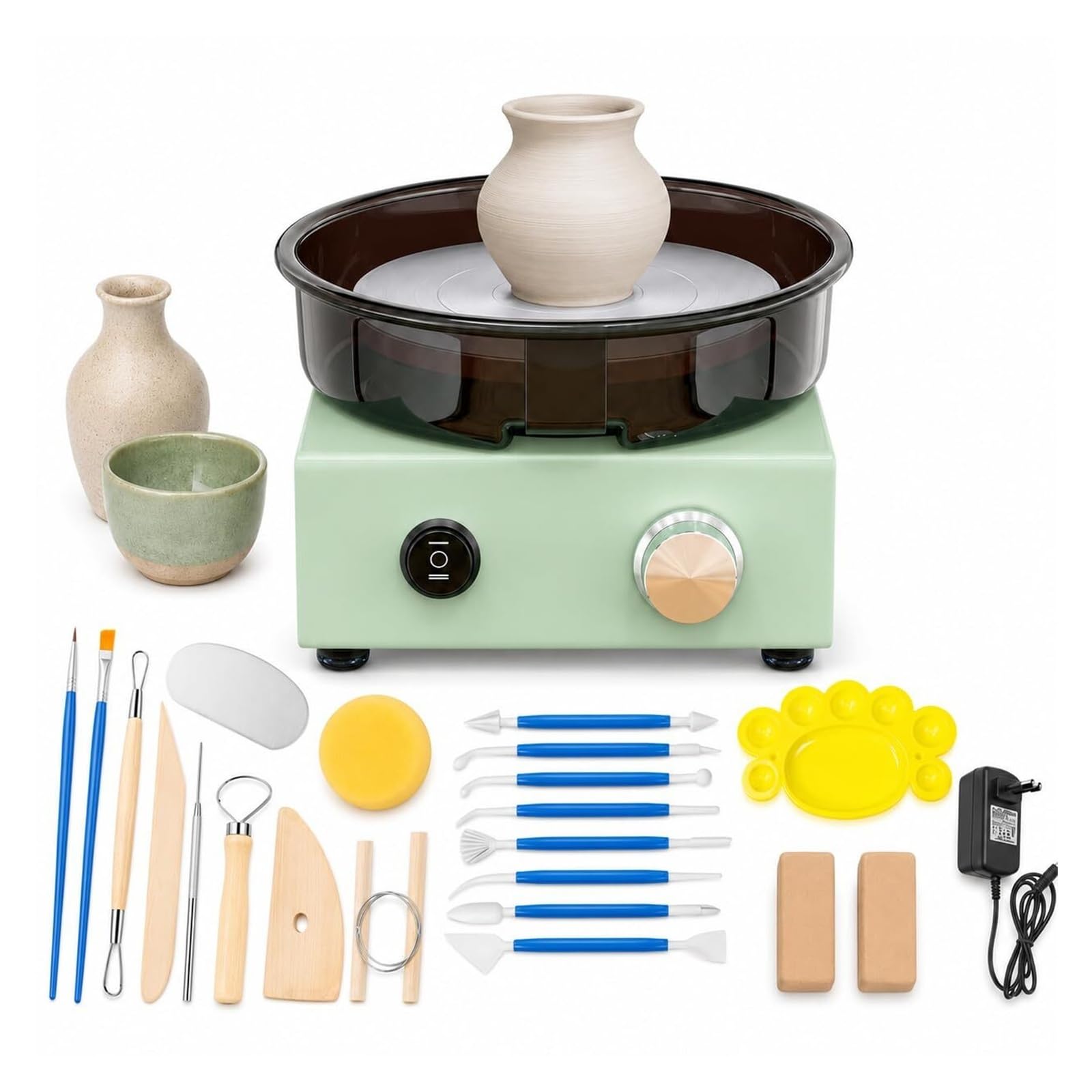 Mini Töpferscheibe Set Keramikmaschine 15 Cm Doppelseitiger Drehteller