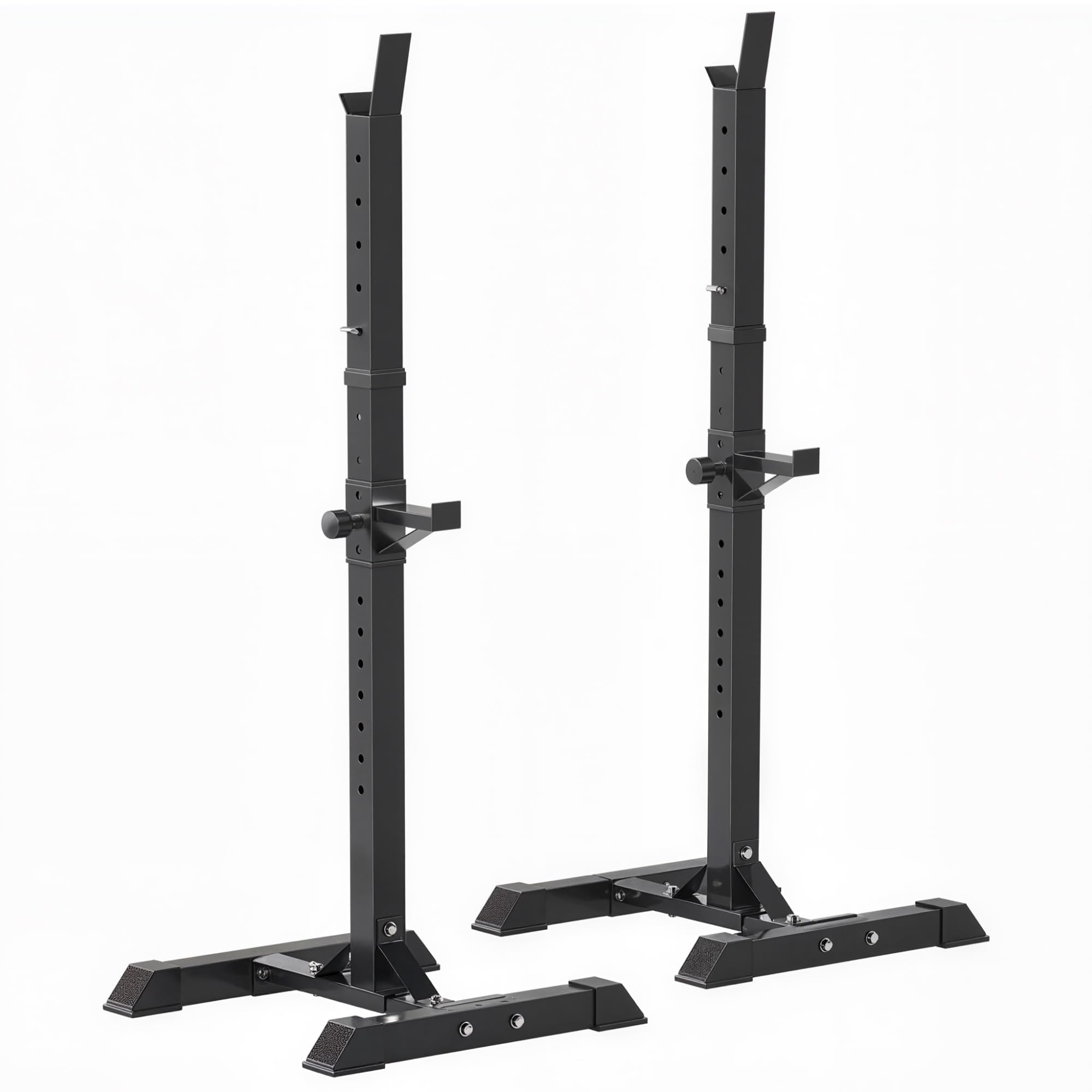 HOMCOM Soporte para Pesas Barra | Soporte Barra Pesas de Acero, 12 Niveles, Carga Máx. 150 kg, Entrenamiento en Gimnasio Hogar