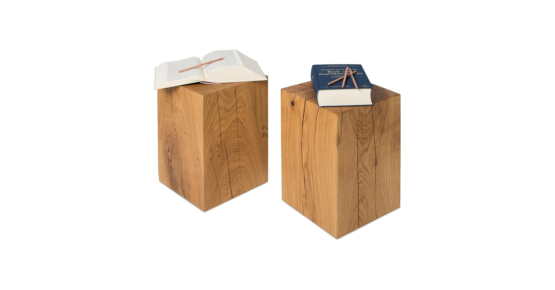 Amazon.co.jp: 天然無垢材家具木製ブロックスツール 29x29x45 cm