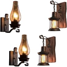 LightInTheBox Retro Rustic Wall Sconces2PCS + Rustic Wall Sconce Vintage Farmhouse Wall Light Fixtures2PCS