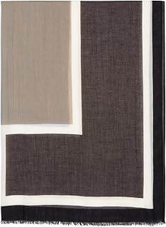 Marc O'Polo Herren Schal mit Allover-Print Rechteckformat